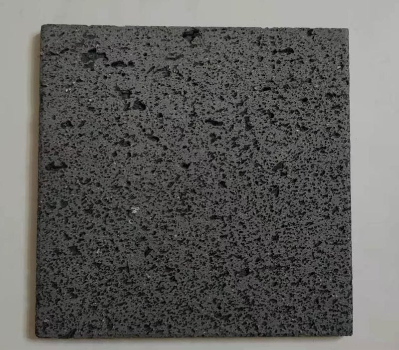 Kamelar.Lava Volcanic stone cooking tiles, flat surface without grooves, 8" x 8", lava cooking stone pizza, meat, seafood and vegetables.Outdoor steak barbecue.Camping barbecue net, baking pan, grill - Image 3