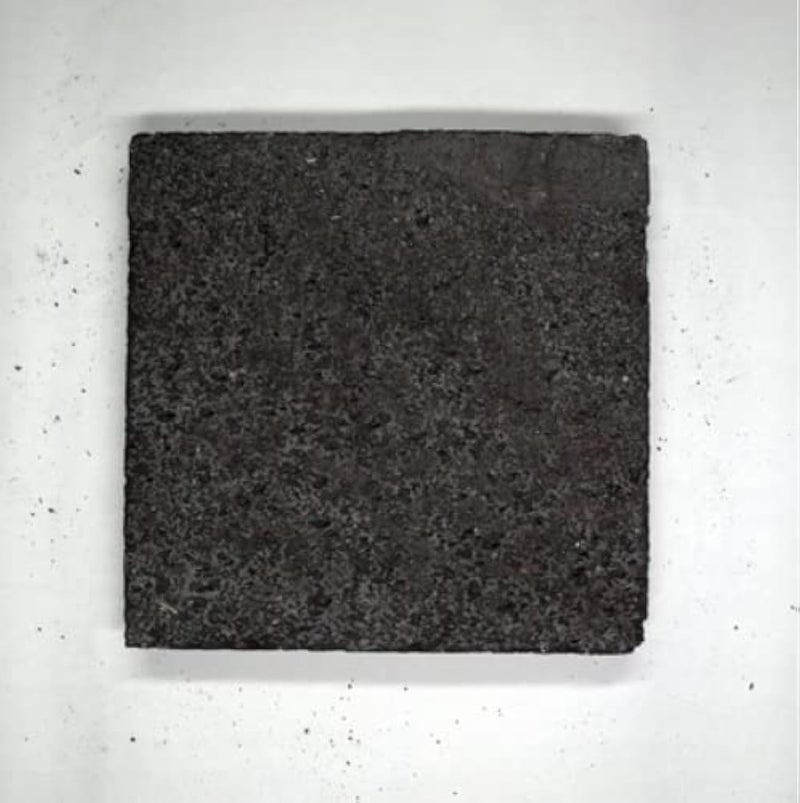 Kamelar.Lava Volcanic stone cooking tiles, flat surface without grooves, 8" x 8", lava cooking stone pizza, meat, seafood and vegetables.Outdoor steak barbecue.Camping barbecue net, baking pan, grill - Image 5