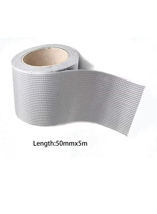 1 قطعة شريط مقاوم للماء، شريط من رقائق الألومنيوم، شريط لاصق مقاوم للماء لإصلاح التسرب، شريط مطاطي من البوتيل المانع للتسرب، مناسب للأنابيب وأسقف التسرب - Image 2