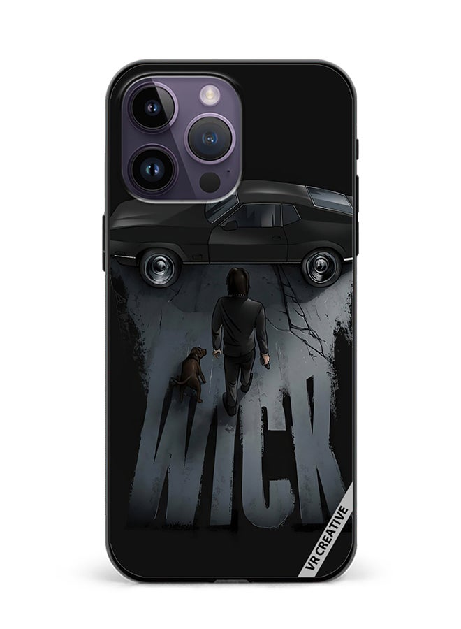 VR CREATIVE Protective Case Cover For Apple iPhone 15 Pro Max John Wick Design Multicolour - Image 1