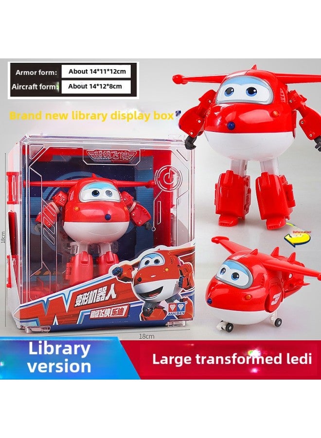 تم تجهيز Audi Super Flying Man Hangar بألعاب الأطفال الكبيرة الحجم Le Xiao Eddie Da Zhuang Kuwei - اللون: Super Wings Sword - Image 3