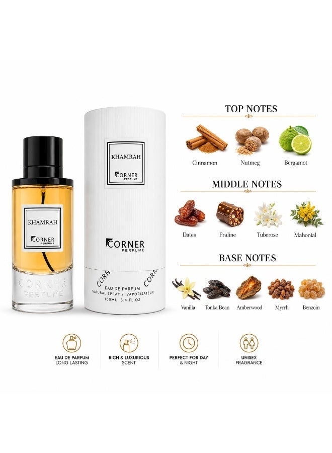 Corner Perfume CORNER KHAMRAH PERFUME -100 ML EDP - Image 1
