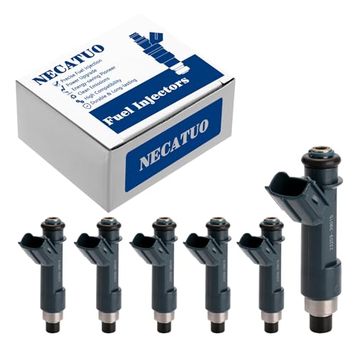 NECATUO Set of 6 Fuel Injectors Compatible with Toyota Tacoma Tundra 4Runner FJ Cruiser 40L Replaces 2320939015 FJ787 - Image 1