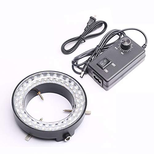 DEVMO 60-LED Adjustable Ring Light Illuminator Lamp for Stereo Zoom Microscope - Image 1