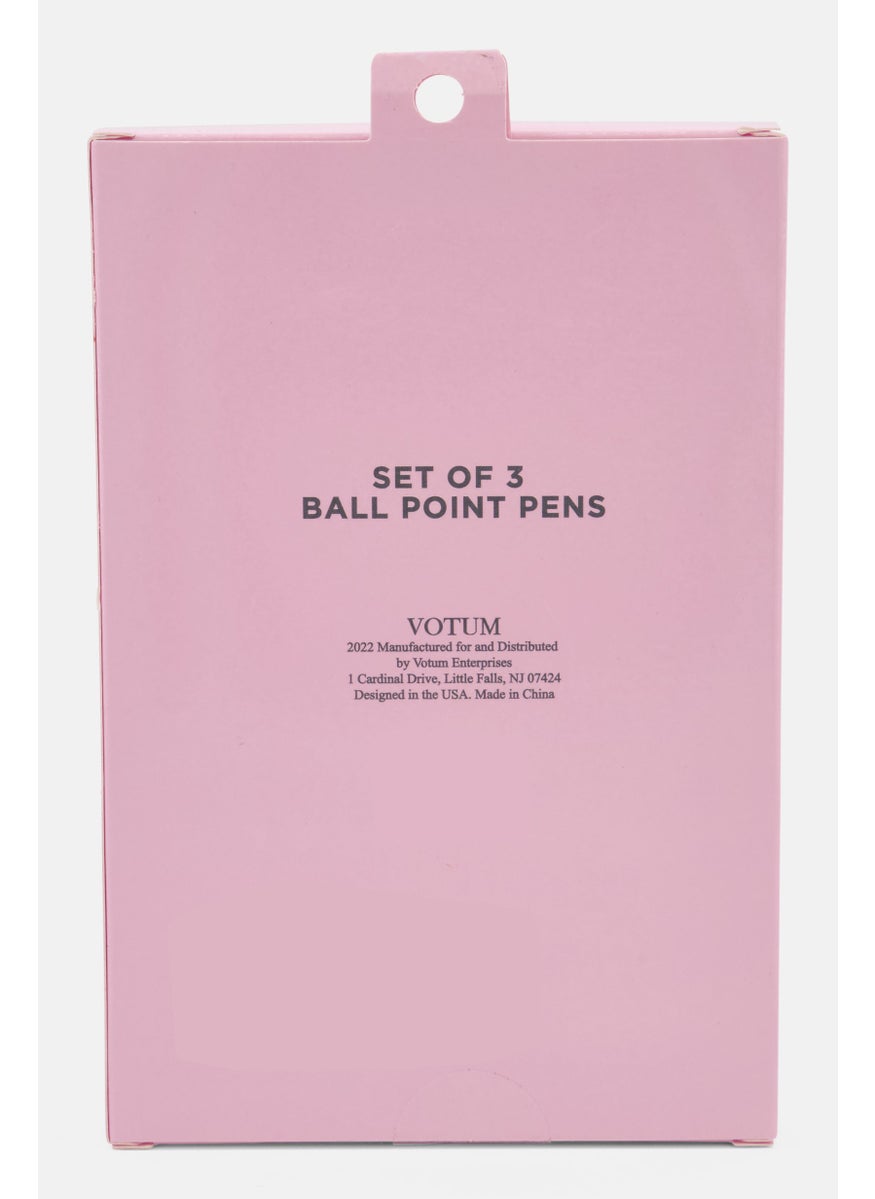 VOTUM - 3Pcs Floral Pen Set, Gold Combo - Image 1