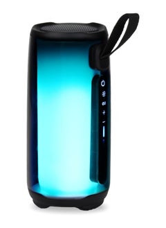 DOCKCASE Portable Wireless Speaker Multicolor Lights with 360 degrees for Sports Beach Travel - Black  - Image 1