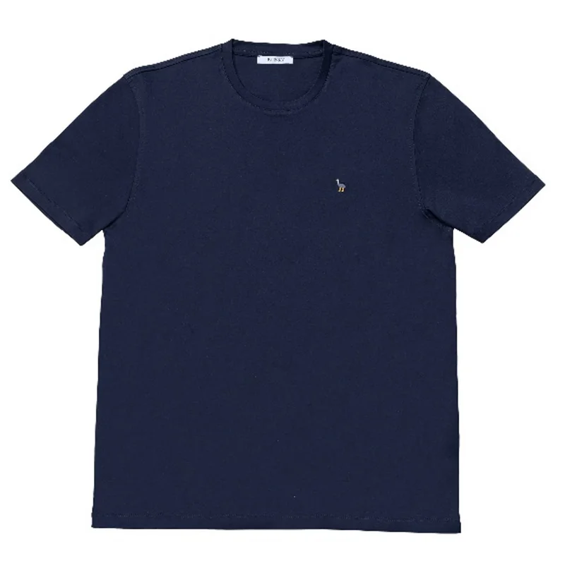 آزرز تيشيرت رقبة مستديرة انترلوك قطن مُعالج (مارسرايزد)