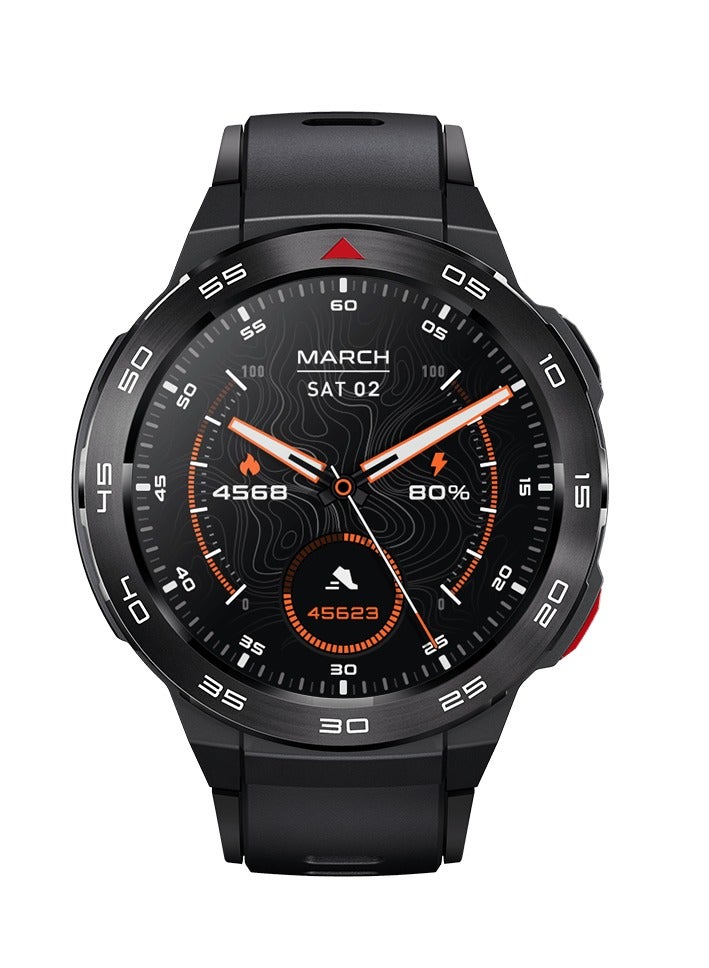 Mibro GS Pro Black Smartwatch – High Quality, AMOLED Display, GPS Technology, Bluetooth Calling, 460mAh Battery, 5ATM Water Resistance, 105 Sport Modes - Image 1