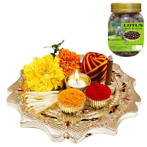 Pmw - New Jar Pack - Kamal Gatta - Natural Raw Lotus Seed - for Laxmi Havan & Pujan - 108 Seeds - Kamal Gatta Seed - Image 3