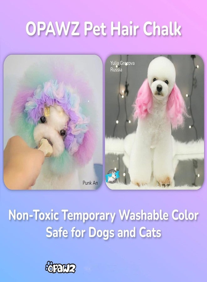 OPAWZ Pet Hair Chalk, Temporary Dog Hair Dye, Washable Pet Hair Dye, Pet Safe Dye for Creative Grooming (Red) - Image 3