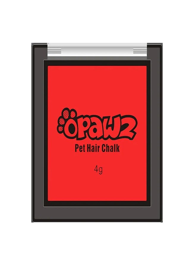 OPAWZ Pet Hair Chalk, Temporary Dog Hair Dye, Washable Pet Hair Dye, Pet Safe Dye for Creative Grooming (Red) - Image 1