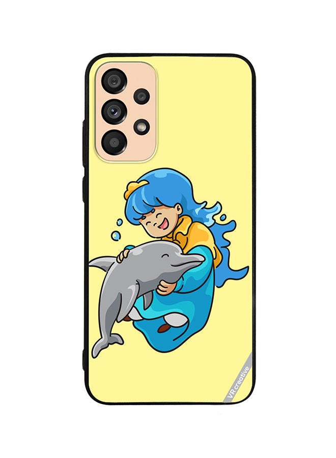 VR CREATIVE Protective Case Cover For Samsung Galaxy A53 5G Blue Princess Design Multicolour - Image 1