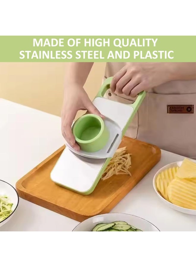 Vegetable Slicer, Multi-function Vegetable Slicer - Multifunctional Fruit and Vegetable Slicer | Vegetable Slicer 5 in 1 Vegetable Slicer, Cheese Chopper, Vegetable Chopper - Image 4