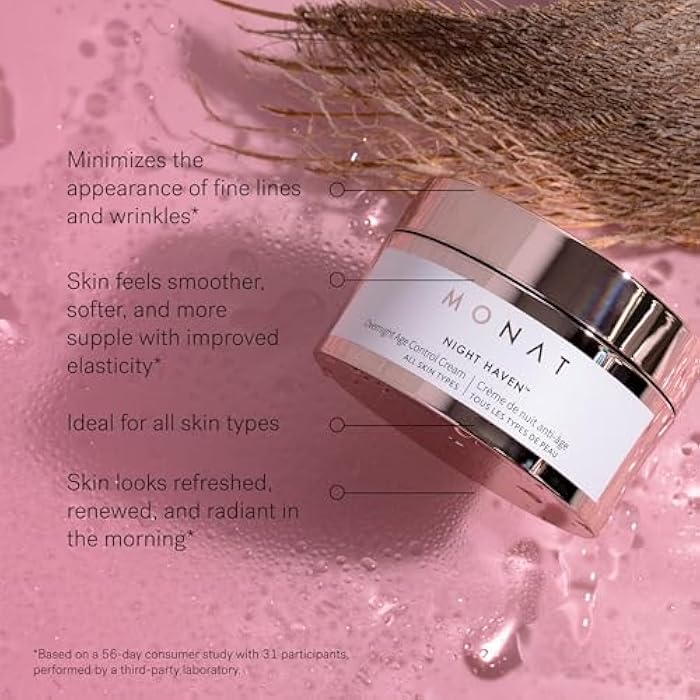 Monat Night Haven Crème – Intensive Hydrating Moisturizer for Face – Nighttime Repair Cream for Plump & Youthful Skin – Anti Aging Night Cream – Natural Night Cream with Shea Butter & Avocado Oil - Image 4