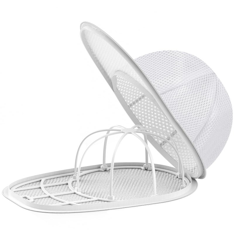 Hat Washer Cage Hat Cleaner for Baseball Caps Fit for Adults and Kids Hats White