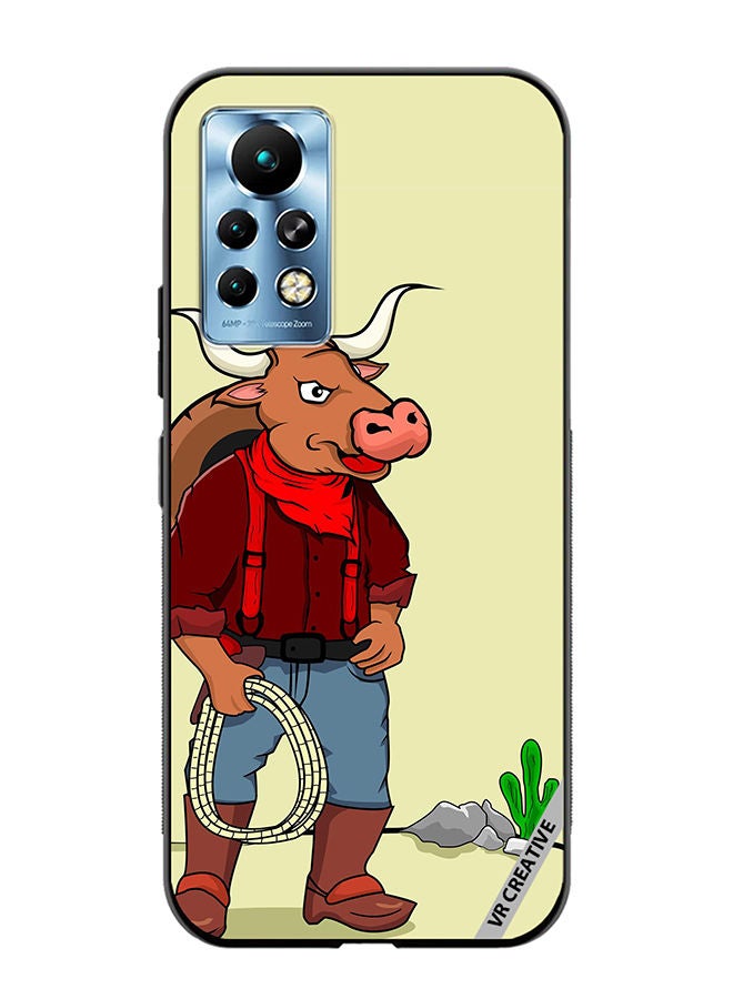 VR CREATIVE Protective Case Cover For Infinix Note 11 Pro Taurus Man Design Multicolour - Image 1