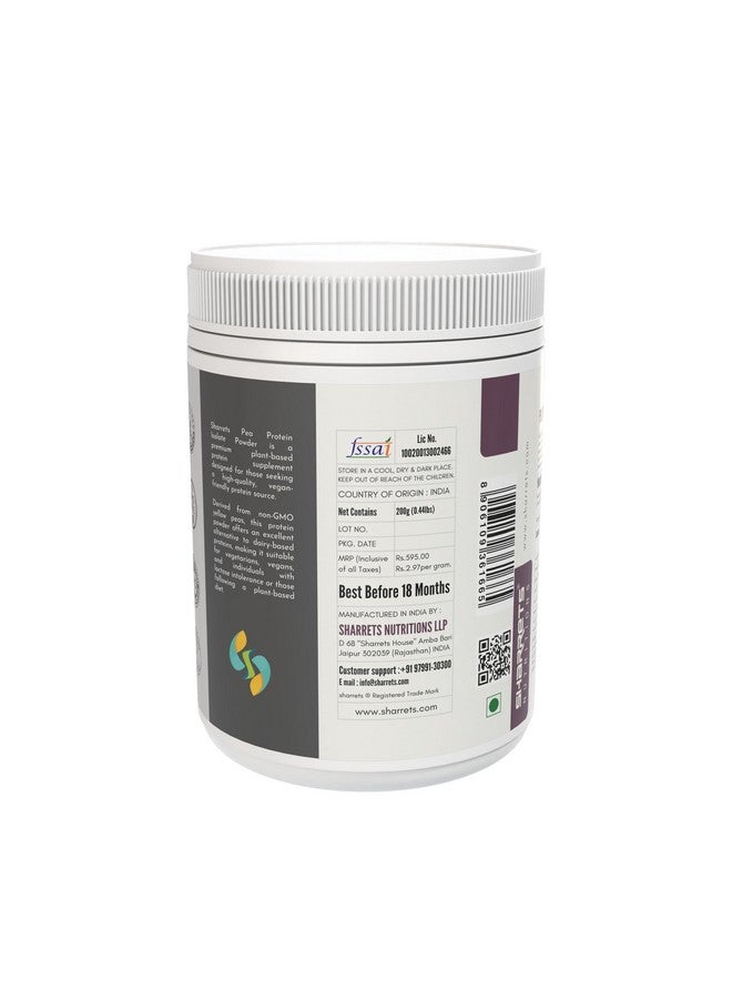 Sharrets Pea Protein Isolate Powder 200G - Unflavored - Perfect For Vegan Athletes And Bodybuilders - Image 4
