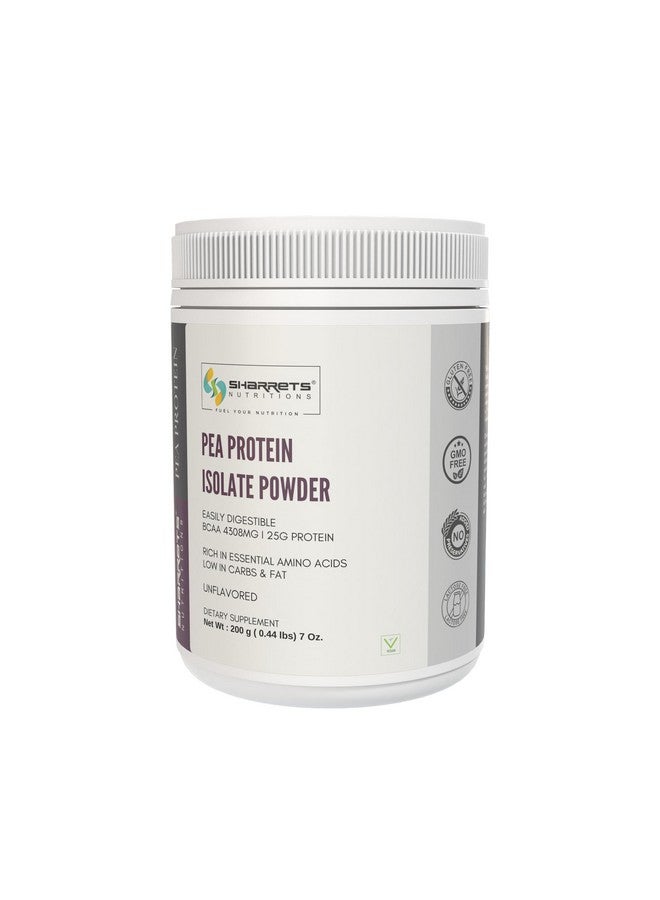 Sharrets Pea Protein Isolate Powder 200G - Unflavored - Perfect For Vegan Athletes And Bodybuilders - Image 1