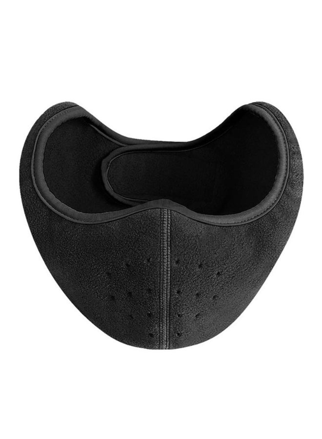 Winter Face Mask Polar Fleece Windproof Thermal Cover, Black, One Size - Image 3