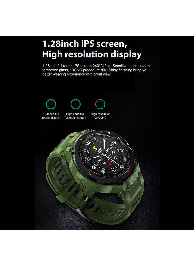 SENBONO SENBONO MAX6 Smart Watch with BT Call 1.28-Inch IPS Screen BT4.0+5.0 Fitness Tracker Sleep/Heart Rate/Blood Pressure Monitor Compatible with Android iOS Black  - Image 3