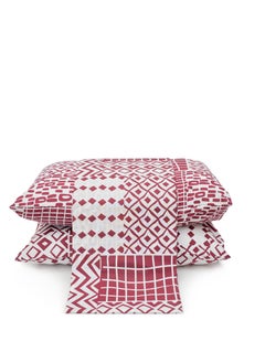Home of linens طقم غطاء لحاف - 3 قطع لسرير فردي - 1 غطاء لحاف (185 سم * 235 سم) + 2 كيس وسادة (50 سم * 70 سم) - قطن مخلوط - نوماد  - Image 1