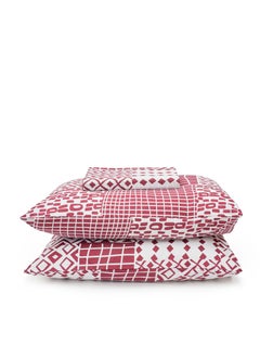 Home of linens طقم غطاء لحاف - 3 قطع لسرير فردي - 1 غطاء لحاف (185 سم * 235 سم) + 2 كيس وسادة (50 سم * 70 سم) - قطن مخلوط - نوماد  - Image 2