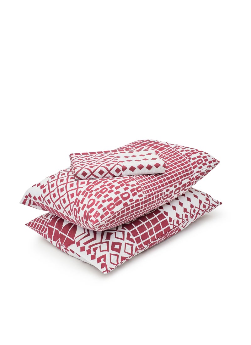 Home of linens طقم غطاء لحاف - 3 قطع لسرير فردي - 1 غطاء لحاف (185 سم * 235 سم) + 2 كيس وسادة (50 سم * 70 سم) - قطن مخلوط - نوماد  - Image 3