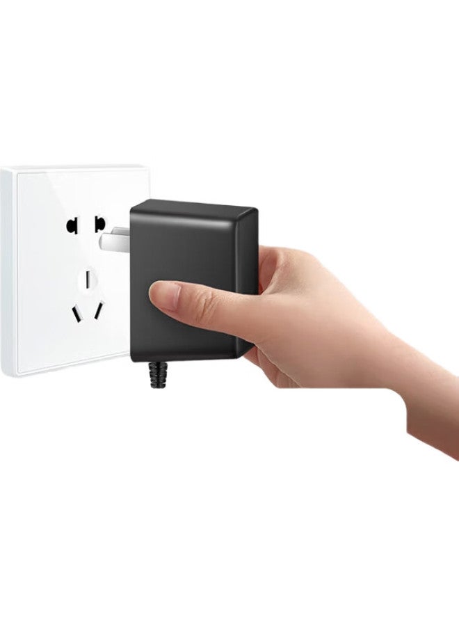 Mryc 12V1A Power Adapter Compatible With Set-Top Box, Fiber Optic Modem, Router, Monitor, Surveillance Camera, Hard Drive Enclosure Converter Dc Round Hole Charging Cable 5.5*2.5/2.1 - Image 1