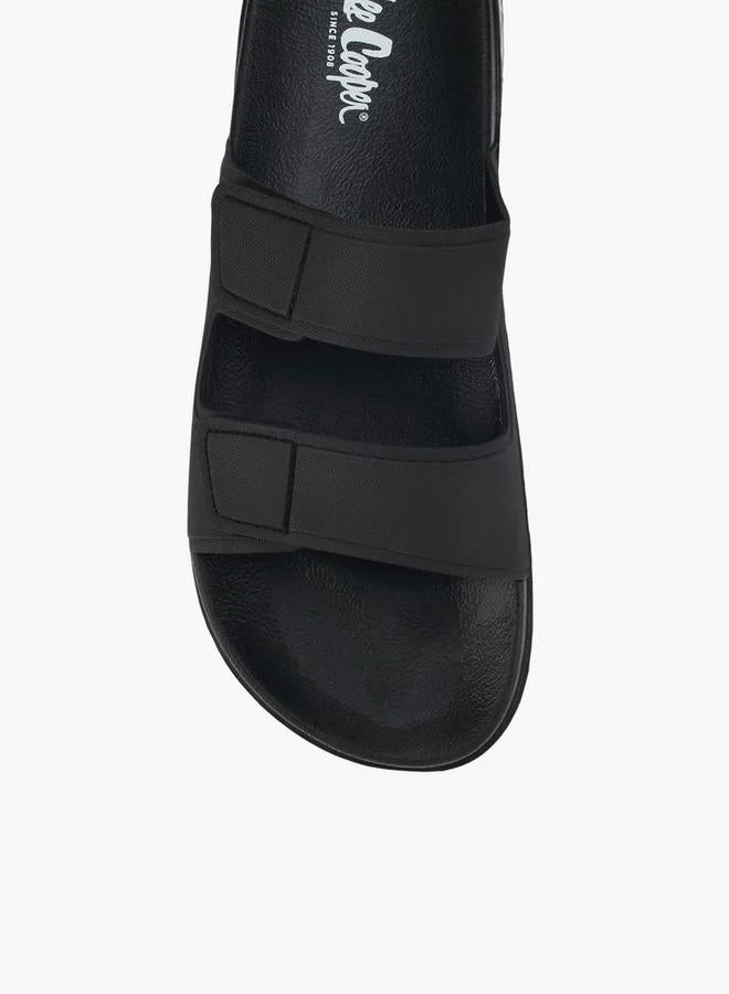 Lee Cooper BLACK Men Logo Print Slides for Men | Best Price UAE