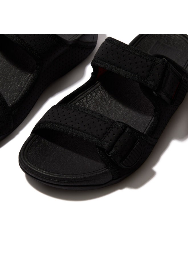 FitFlop 049-722 Fitflop Mens Gogh Moc Water Resistant GE1-A23 Black / Orange - Image 3