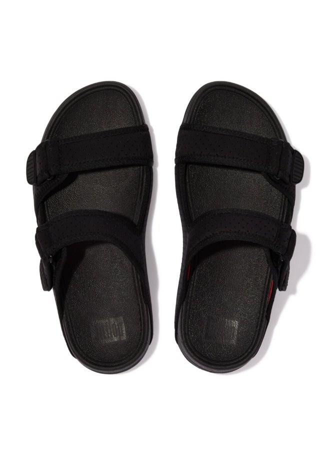 FitFlop 049-722 Fitflop Mens Gogh Moc Water Resistant GE1-A23 Black / Orange - Image 2