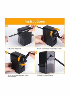 Y&D Long Point Pencil Sharpener, Art Sharpeners, Charcoal Sharpener for Artists, Drawing Manual Pencils/Drawing/Sketching Pencils (φ6-8.2mm), Adjustable Points  - Image 5