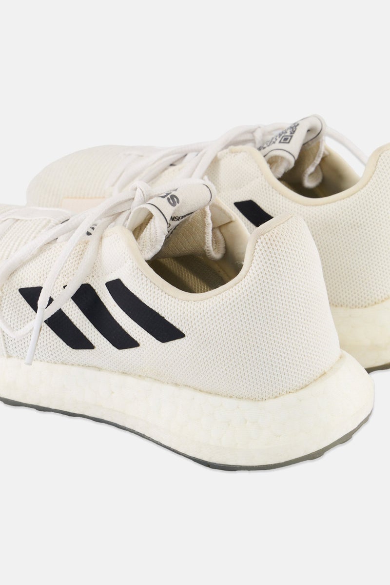 Adidas Kids Boy Senseboost Go Lace Up Running Shoes, White  - Image 2