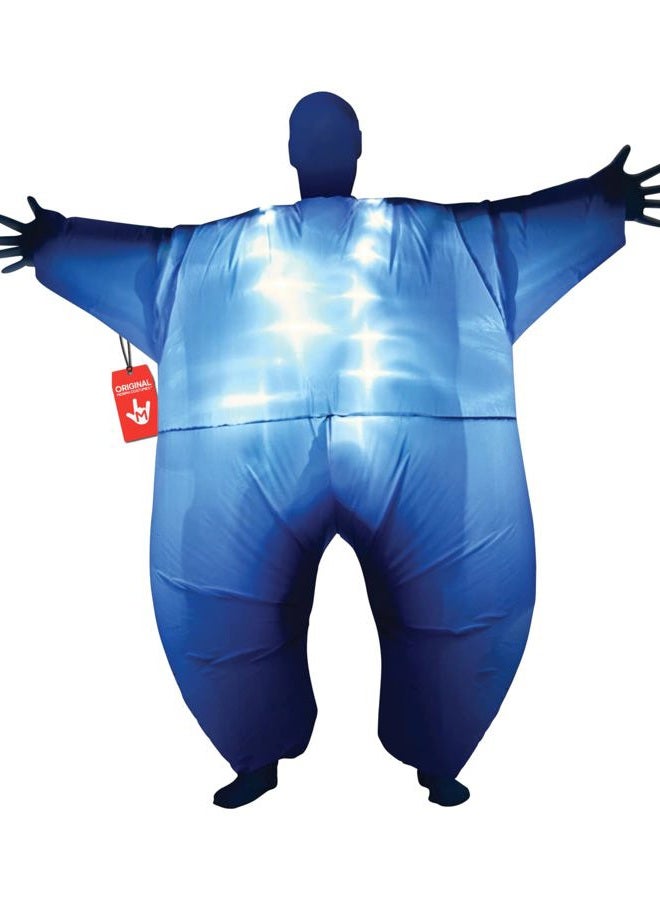 MORPH Blue Light-Up Inflatable Megamorph Blow Up Costume - One Size fits Most, Megamorph Blue Adults, One size - Image 1
