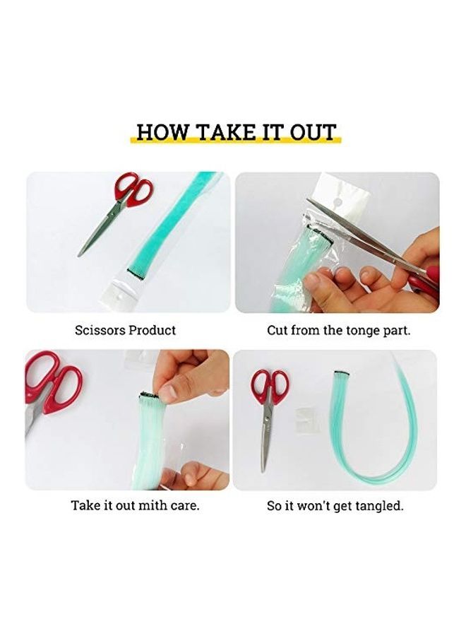 NIBEMINENT 24-Piece Clip In Hair Extensions Multicolour 20inch - Image 2