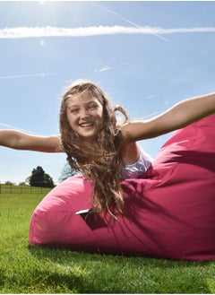 Extreme Lounging Extreme Lounging® - Original Mini Bean Bag for kids - Made in UK - Premium Quality Double Stitched Bean Bag - UV Protected & Waterproof - Small BeanBags Chair - Ideal for Indoor & Outdoor Use - Pink  - Image 3
