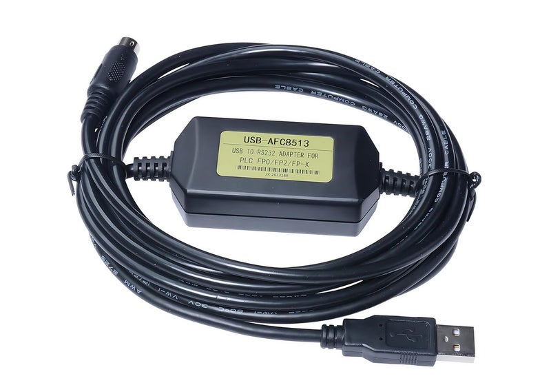 واشنجلي كابل برمجة USB-AFC8513 USB لسلسلة PLC Panasonic FP0 FP2 FPX، بديل لـ USB-AFC8513، طول 6 أقدام - Image 1