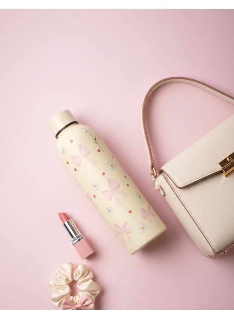 زوبا زجاجة مياه حرارية ترمس حراري مزدوجة العزل من فولاذ مقاوم الصدأ سعة 500   مللي مشروبات بارد ومشروبات ساخنة ترمس حراري رياضي مانع للتسرب - Image 3