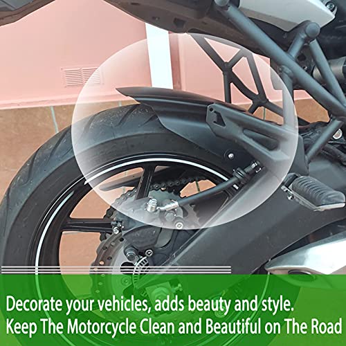 Midimttop Motorcycle for Ver-sys 650 KLE 650 Rear Splash Guard Hugger Fender Cover Mudguard Mudflap Mud Flap For Ve-rsys 650 KLE650 2007-2024 (Black) - Image 5