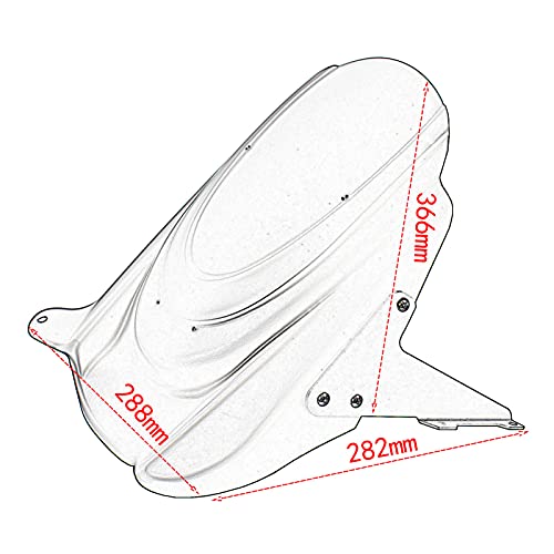 Midimttop Motorcycle for Ver-sys 650 KLE 650 Rear Splash Guard Hugger Fender Cover Mudguard Mudflap Mud Flap For Ve-rsys 650 KLE650 2007-2024 (Black) - Image 2