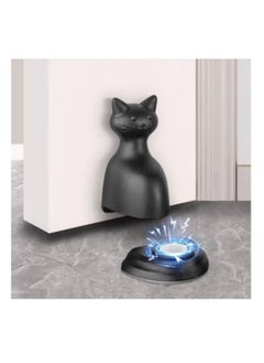 Magnetic Door Stopper Catch Wall Protector, Black Cat Shape Door Stop for Bottom of Door, No Punching Anti-Collision with 3M Tape for Door of Bedroom, Balcony, Kitchen, Entry - pzsku/Z58BFF3AF5BE22E46F398Z/45/_/1708495050/ac8fcdd5-4bdf-47c0-b90c-e903152882fa