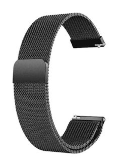 Generic (for Huawei GT4 22mm) Milanese Strap, Adjustable Stainless Steel Band Men and Women Mesh Loop Magnetic Clasp Replacement Band Black  - Image 1