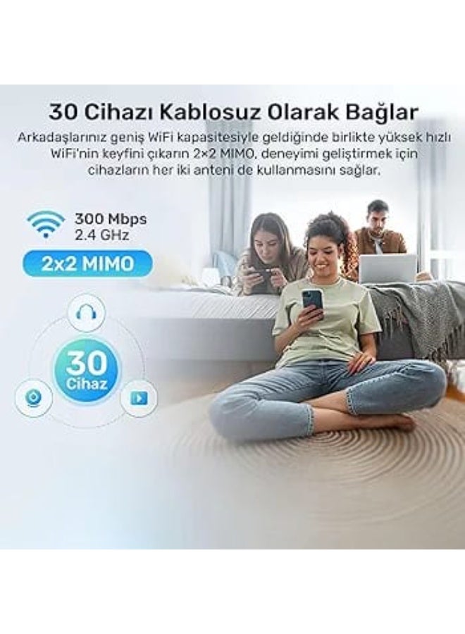 Cudy WR300 300 Mbps Wireless Router | 5-in-1 Multi-Mode Wi-Fi Router with VPN Client, Extender & Access Point Support - Image 4