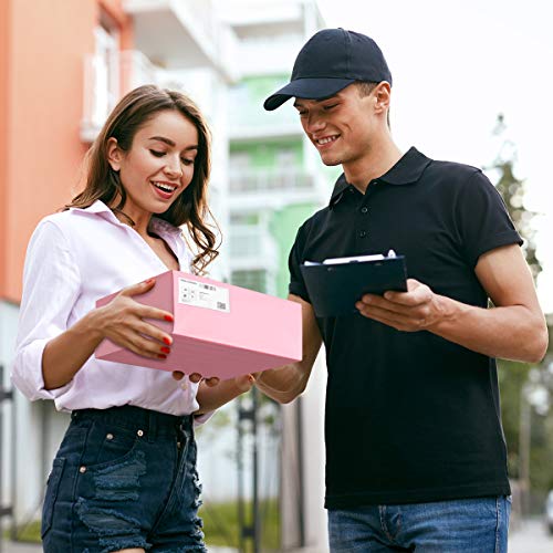 UCGOU أكياس شحن بولي UCGOU 19x24 بوصة وردي فاتح 50 حزمة أكياس شحن كبيرة جدًا قوية وسميكة أظرف بريدية ذاتية الإغلاق لاصقة مقاومة للماء ومقاومة للتمزق للبوتيك للملابس واللحاف والمزيد - Image 5