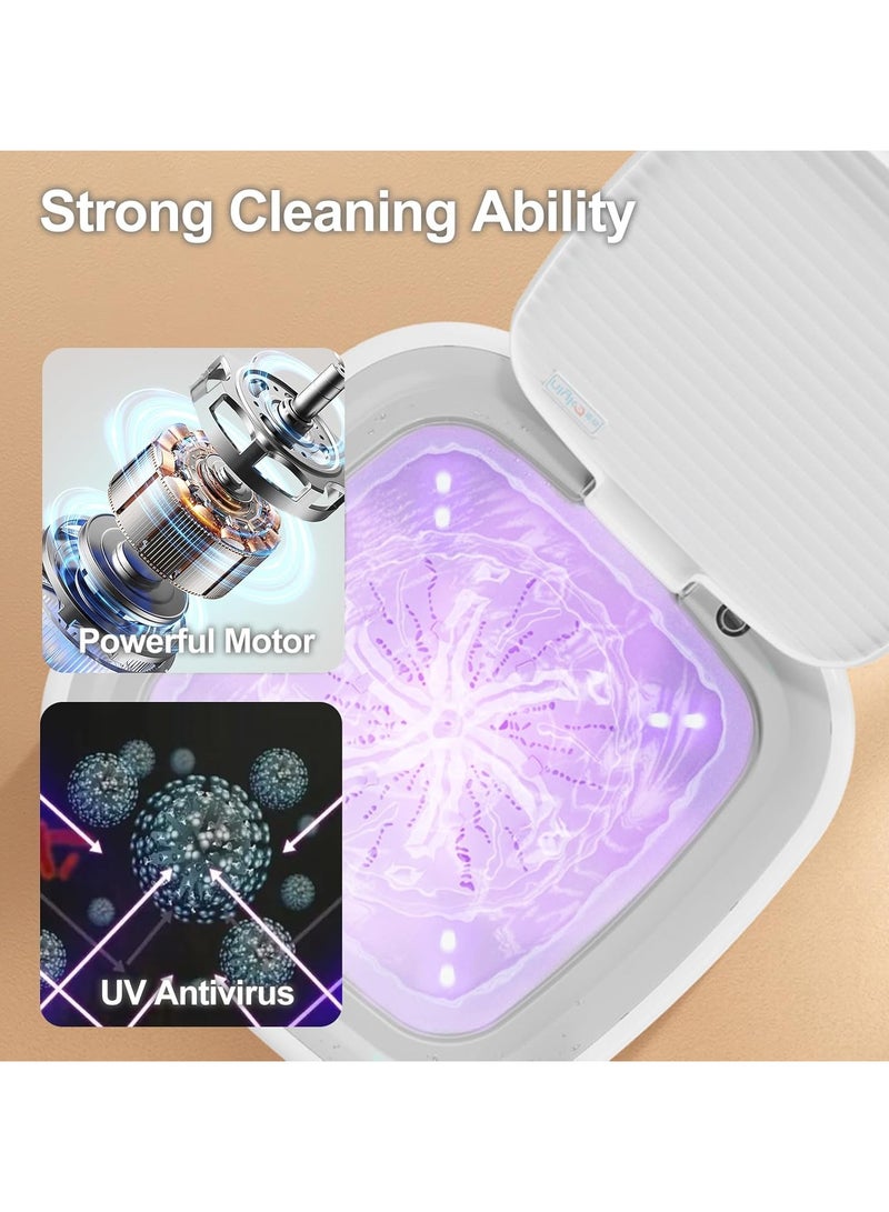 52L Foldable Washer, Mini Washing and Dryer, Portable washing machine for Clothes, Underwear or Socks (Gery-52L) - Image 3