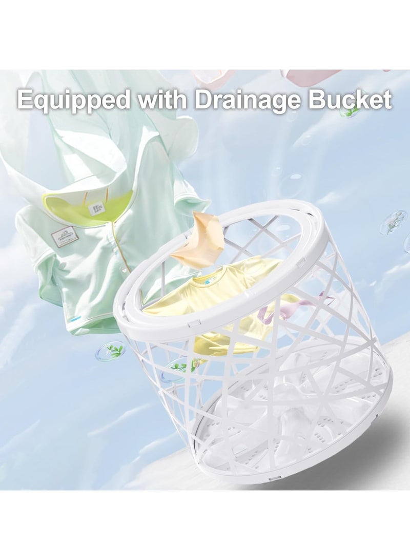 52L Foldable Washer, Mini Washing and Dryer, Portable washing machine for Clothes, Underwear or Socks (Gery-52L) - Image 5