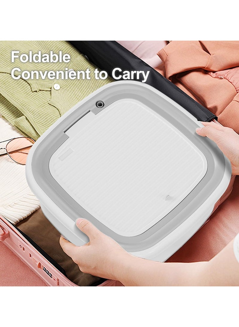 52L Foldable Washer, Mini Washing and Dryer, Portable washing machine for Clothes, Underwear or Socks (Gery-52L) - Image 4