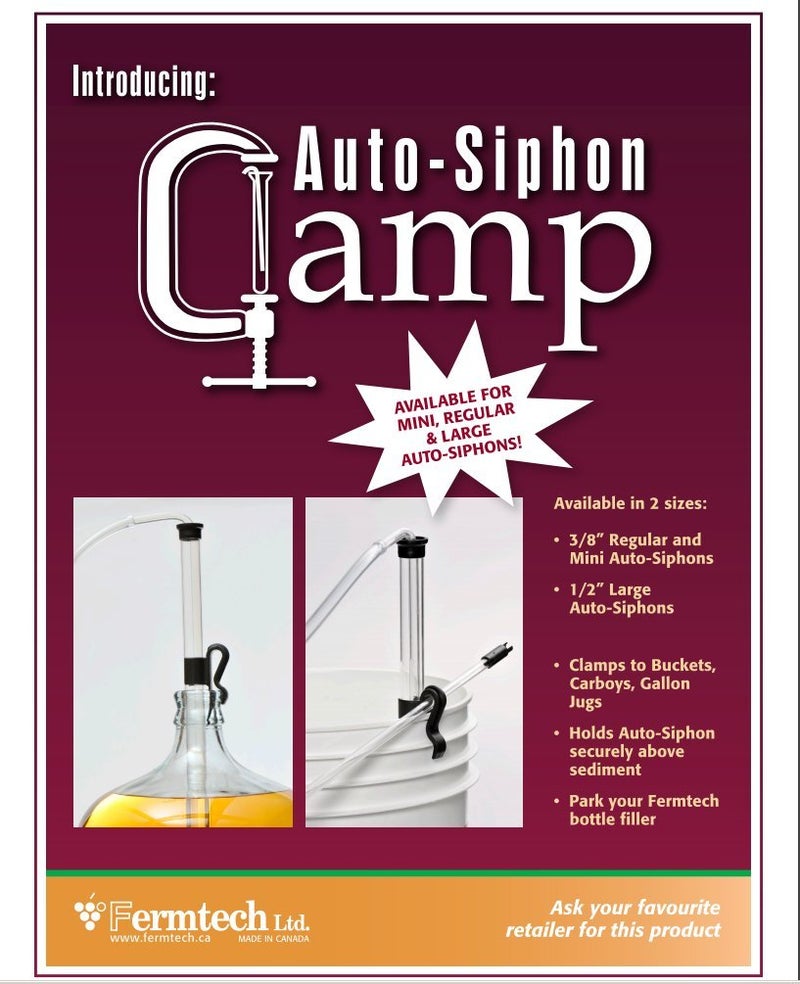 Fermtech - Auto Siphon Mini with 6 Ft of Food Safe Tubing & Clamp - Easy Home Brewing, Winemaking Kit, Complete System for Beer, Wine, Liquid Transfer & Fermentation Tools - Perfect for Small Batches - Image 2