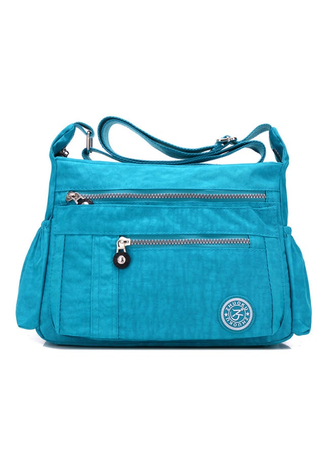 Supply Women's Bag Fashion Waterproof OxFord Cloth Women's Shoulder Messenger Bag Lightweight Casual Backpack-Color:Lake Blue  - Image 1