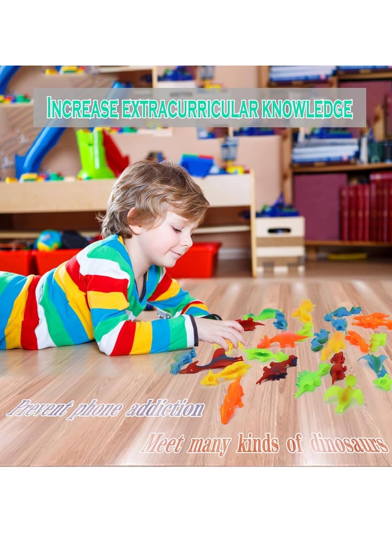 KASTWAVE 30 Pcs Finger Slingshot Dinosaurs Animal Toy, Funny Stretchable Flick Rubber Animals, a Variety Simulation Animals Great for Various Festivals and Parties - Image 4